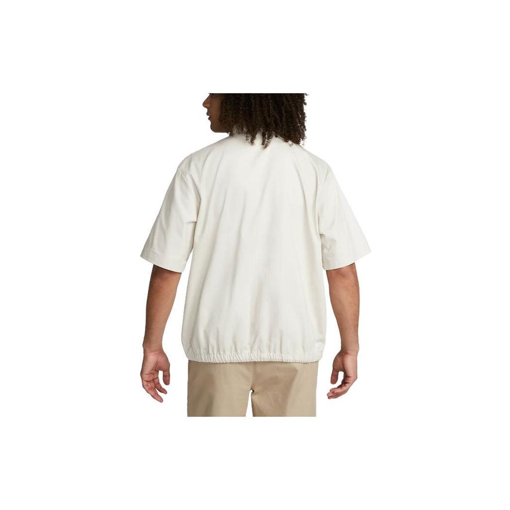 Nike Solid Color Logo Print Polo Shirt Men Tops White DX0898-104