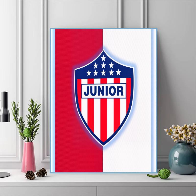 Junior de Barranquilla 100% Round Full Drill 5D DIY Diamond Painting Embroidery Cross Stitch Rhinestone Décor