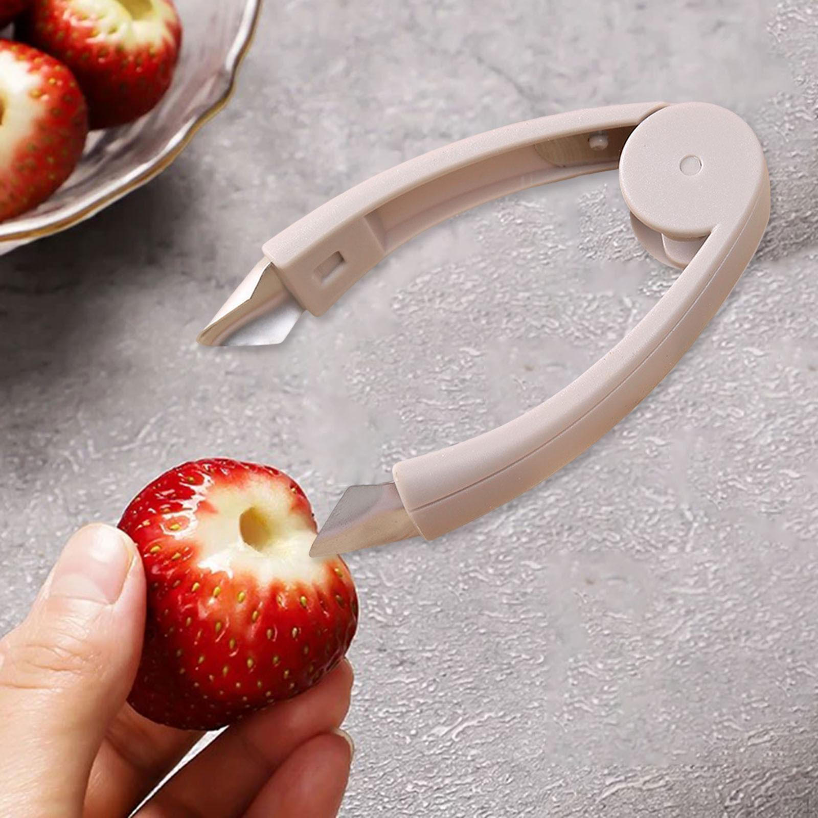 

Машинка для очистки глаз от фруктов и овощей, кухонный инструмент, средство для удаления стеблей клубники хаки