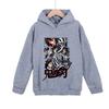 Demon Slayer Obanai Iguro Polyester Hooded Sweatshirt for Kids Unisex Anime Pullover Casual Wear 100-160cm