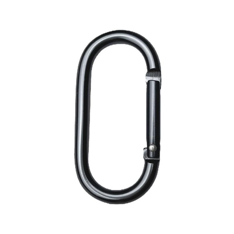 Gun Color Aluminum Alloy Carabiner - Track Type Quick Link and Safety Spring Buckle for Water Bottle Hanging