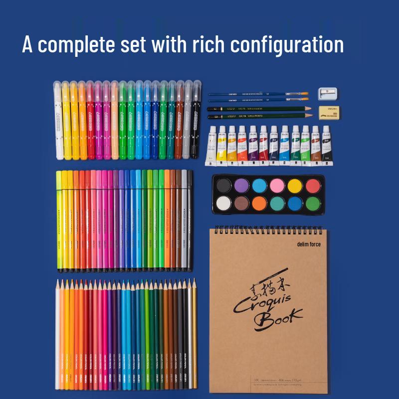 Deli 103-Piece Kids Art and Painting Gift Set