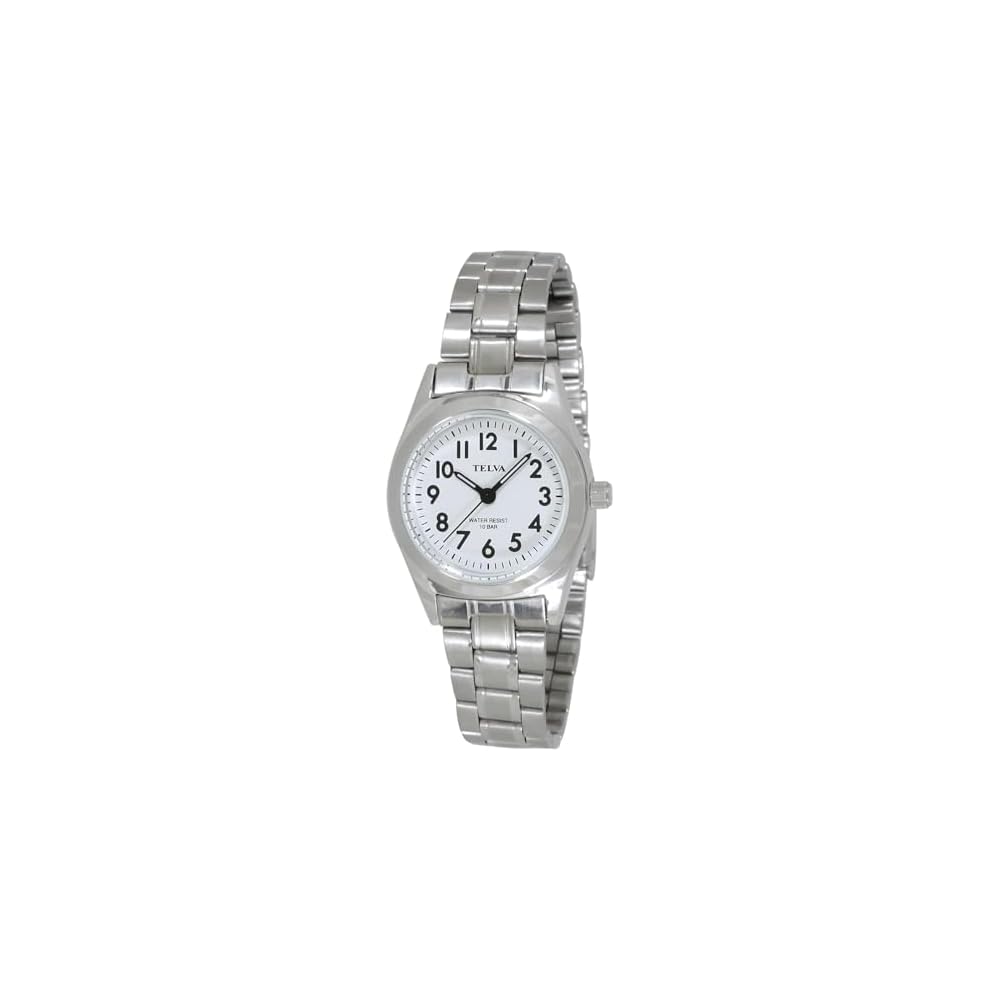 Crepha Analog Women s Watch Japanese Quartz 10 ATM Water Resistant Stainless Steel Band 14mm White Silver TE-AL010-WTS