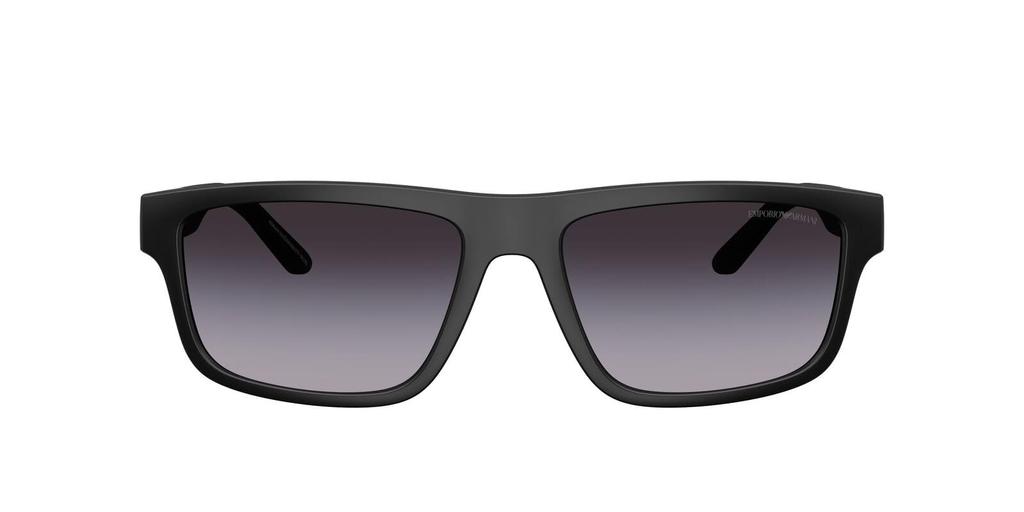 EMPORIO ARMANI matte 50018G57 0EA4244U sunglasses, black, grey, gradient, 57mm,