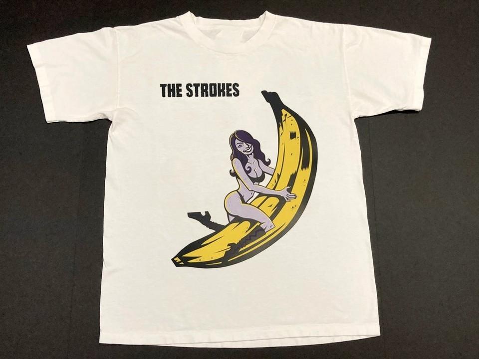 Collection The Strokes Short Sleeve White S-2345XL Men T-Shirt Unisex T-Shirt S