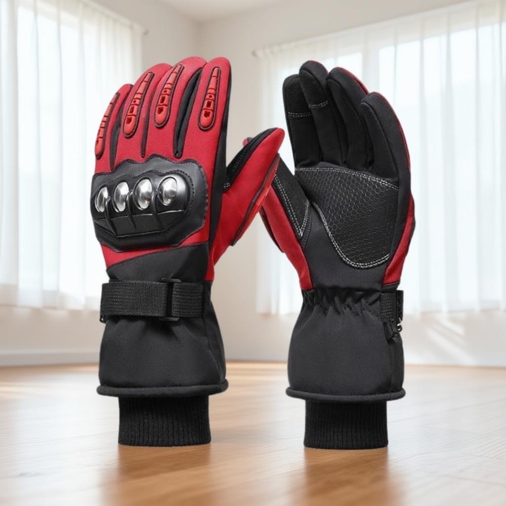 Steel Shell Half-Finger Motorcycle Gloves for Men & Women - Outdoor Sports, Fitness, & Mountaineering Protection