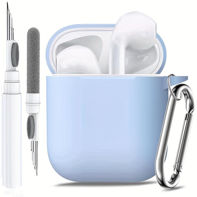 Applicable AirPods 1 /1 generation earphone cover Apple airPods solid color one-piece silicone Bluetooth earphone protective case