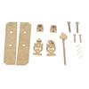 Chinese Style Cabinet Faceplate Brass Door Pull Plate Retro Cabinet Handles  Dressers
