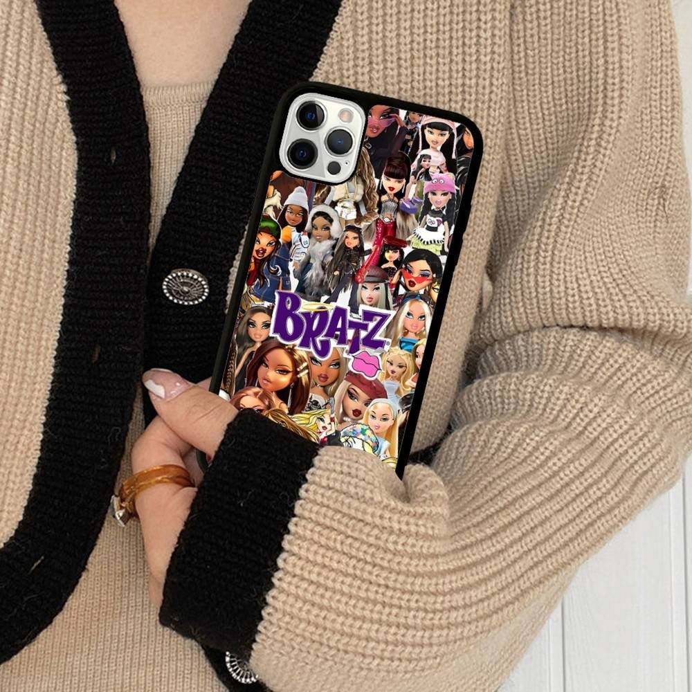 Cute B-Bratz Doll Phone Case For IPhone 17 Pro 16 Plus 16 Pro Max 15 14 13 12 11 PC+TPU Back Cover