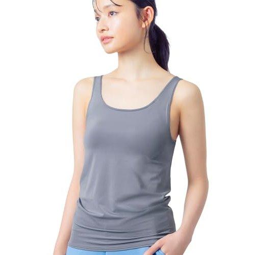 Wing Wacoal Synchro Bra Top ET1152 GB M Women's Built-in Cup Tank Top Quick Dry Cool Touch