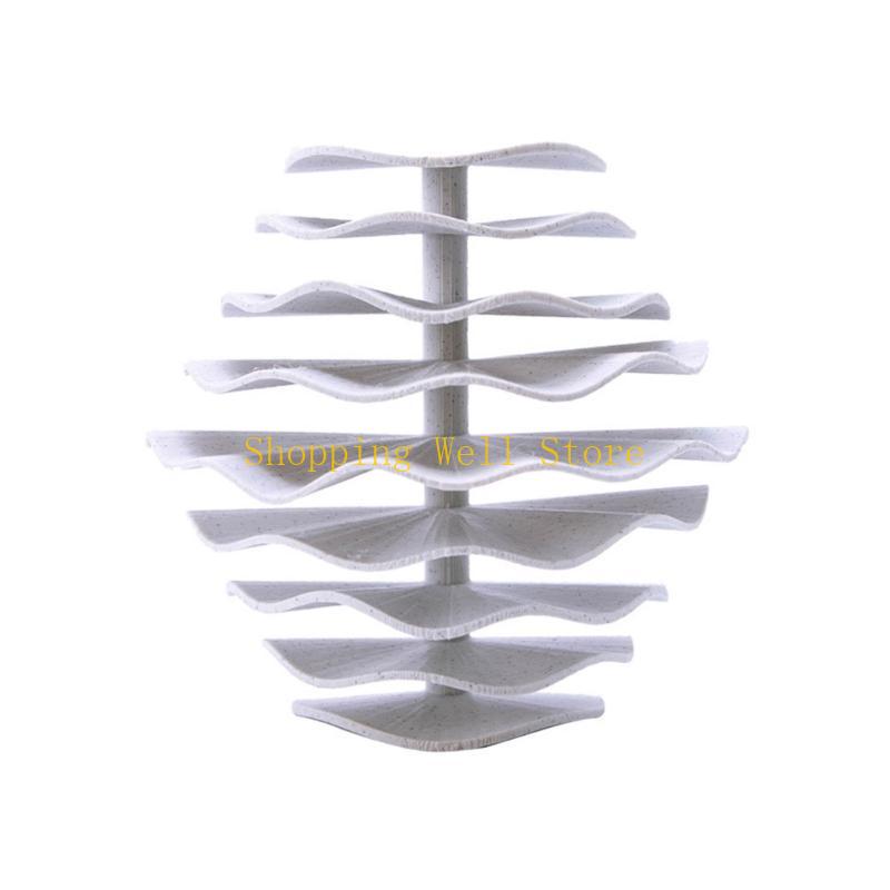 KX4B Aquariums Decors MultiTiers Print Plastic Shelter House For Shrimp Breeding