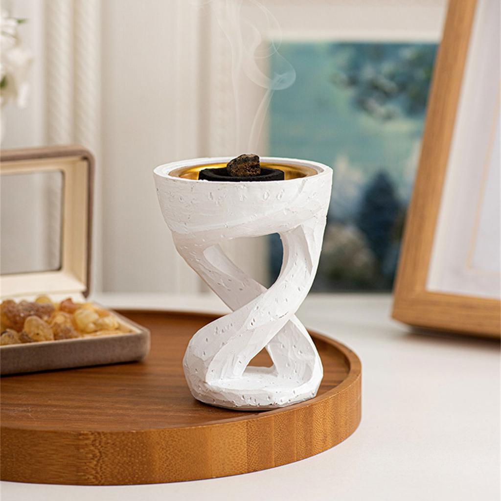 Resins Twist Shape Aromatherapies Burners Arabic Incenses Holder Bakhoor Burners Diffuser for Home Decors and Relaxation