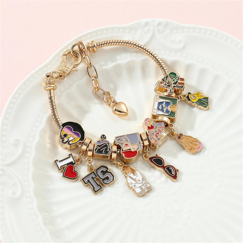 Music Pendant  Bracelet Dripping Oil Gadget Combination Bracelet Jewelry