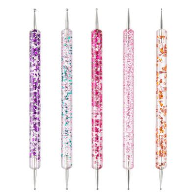 Bolígrafo ergonómico para puntear uñas, ajustable, multifunción, mini bolígrafo para pintar con gel UV, dibujar y manicura.