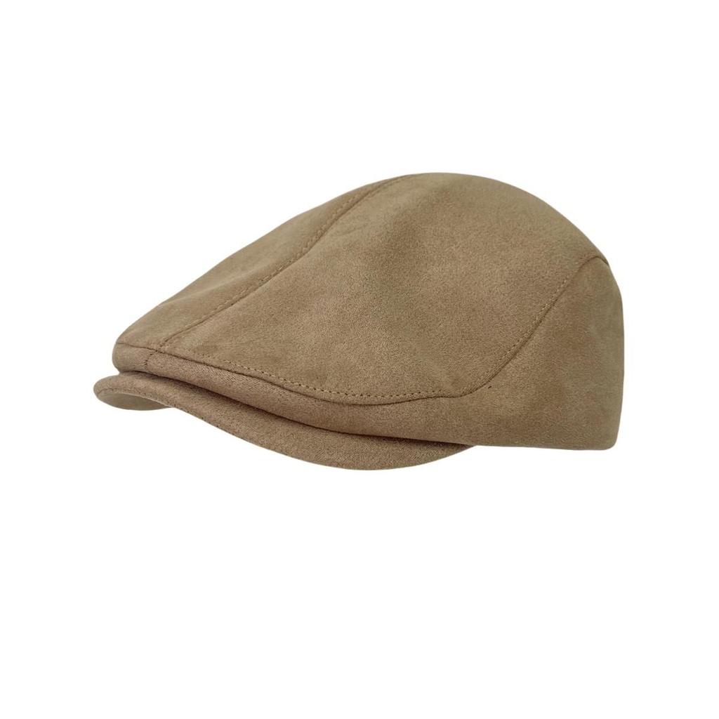 Schirmmütze Wildleder Schirm Damenmütze Britischer Stil Newsboy Cap Wintermützen Für Damen Herren Vintage Einfache Mütze Unifarbene Malercap Neu