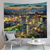 San Francisco Bay Bridge Tapestry City Night View Tapestry Landscape Tapestry Home Living Room Bedroom Wall Art Tapestries