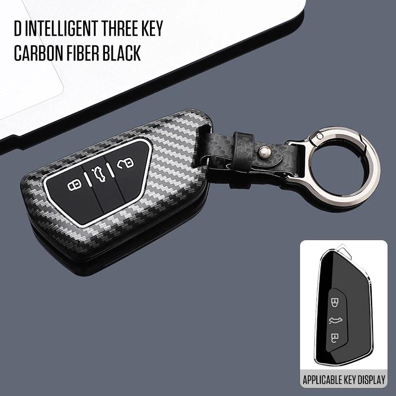 Interior Mouldings Car Smart Key Case Cover Shell For VW Volkswagen Golf 8 MK8 2020 For Skoda Octavia A8 2021 Seat Leon MK4 Acce