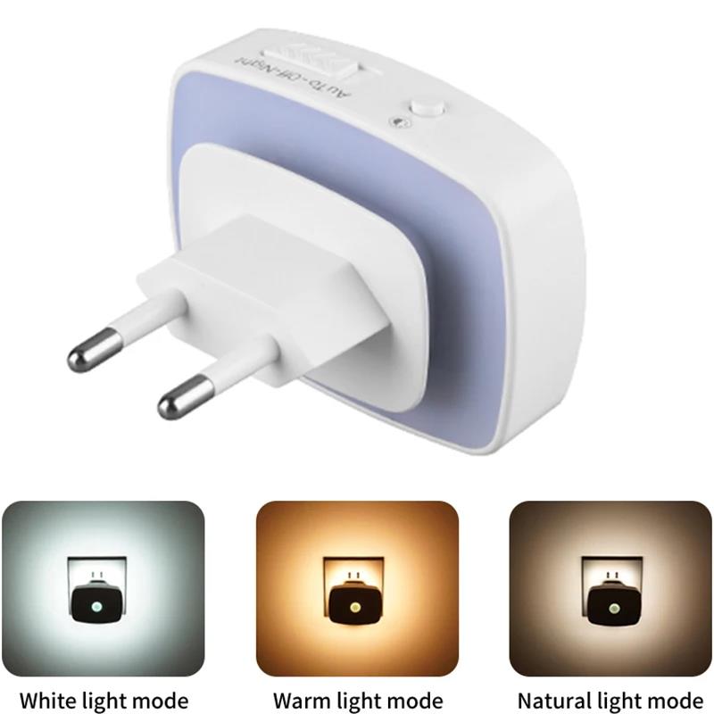 EU/US Plug LED Night Light Bedside Lamp with Motion Sensor PIR Human Induction Lamp For Bedroom Hallway Stair Night Lights