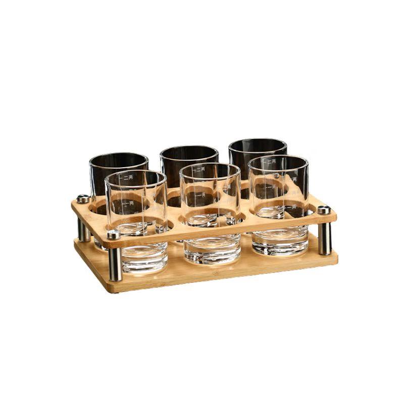 Qianxing Measured Glass Baijiu Shot Glass Set