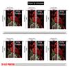 2pcs,2D plane printing Creative Curtains Cardinal Bird Durable 100% Polyester Fabric (without rod) Versatile All Use for Living