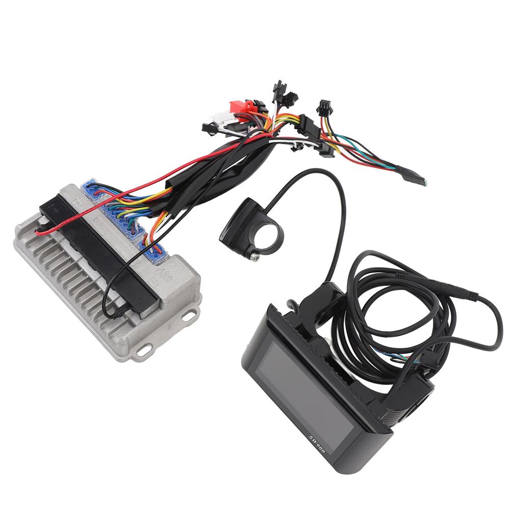 LCD Display Brushless Motor Controller Kit 36V 48V 60V 500W 28A Aluminum Alloy Water Resistant