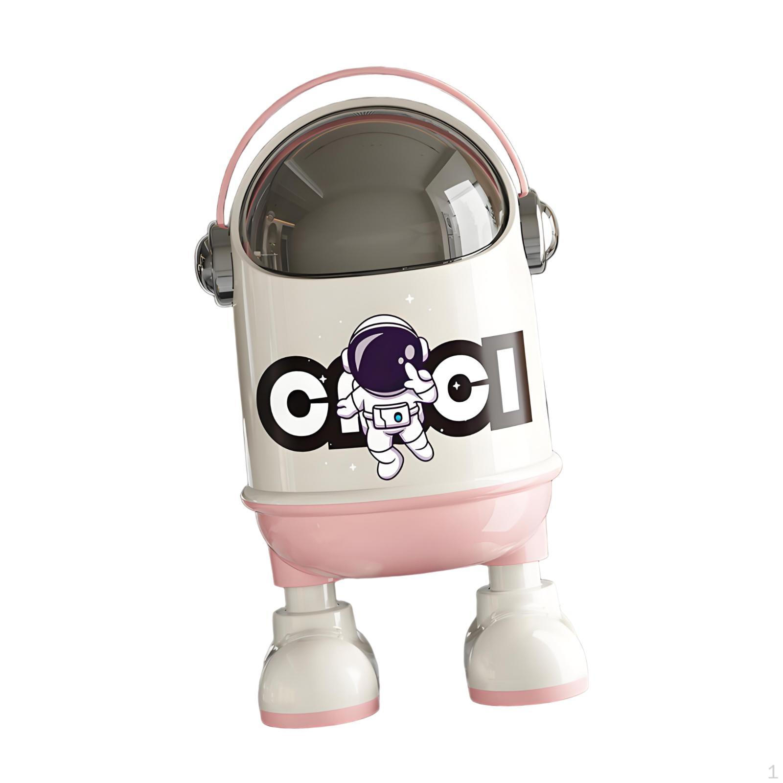 

Desktop Trash Can Dustbin Portable Home Small Waste Bin Wastebasket for Dorm Living Room Hotel розовый