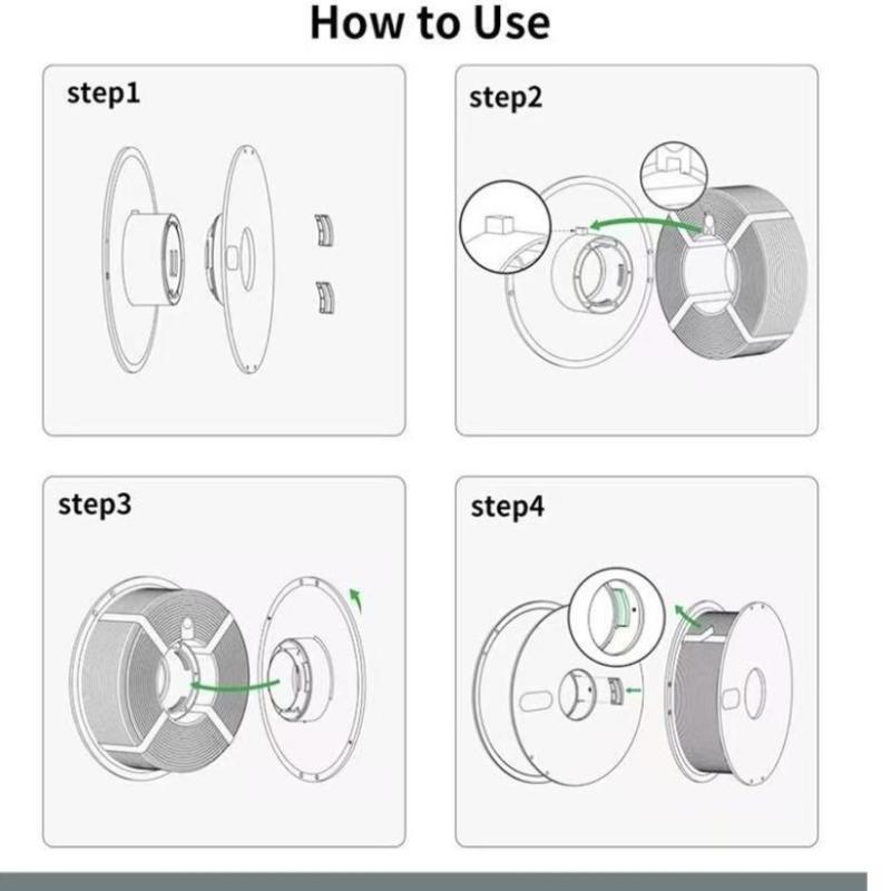 3D Printer Filament Empty Spool Porous Detachable Easy To Store Stackable Accessory for 3D Printing Workshop Use