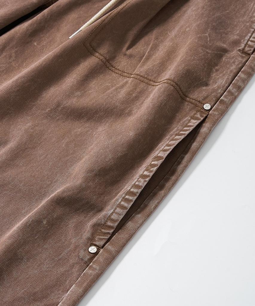 Beoteunseoul Utility Pigment Loop Washed Balloon Pants (3 Colors)