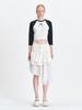 Tuomio Layered Chiffon Skirt [White]