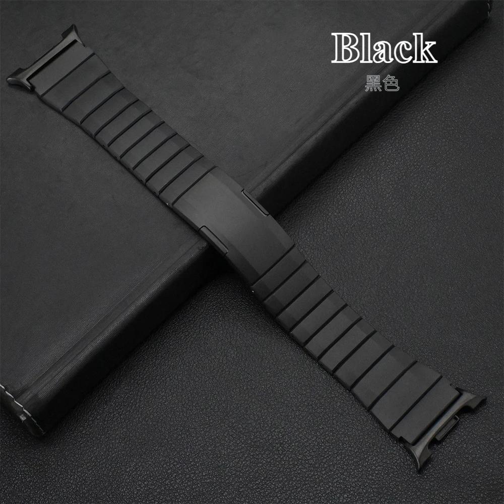 

Титановый ремешок для Samsung Galaxy Watch 8 44 мм 40 мм 8 Classic 46 мм Роскошный металлический браслет для Galaxy Watch 4 5 6 7 Ultra 47 мм Аксессуары Galaxy Watch Ultra 47mm чёрный