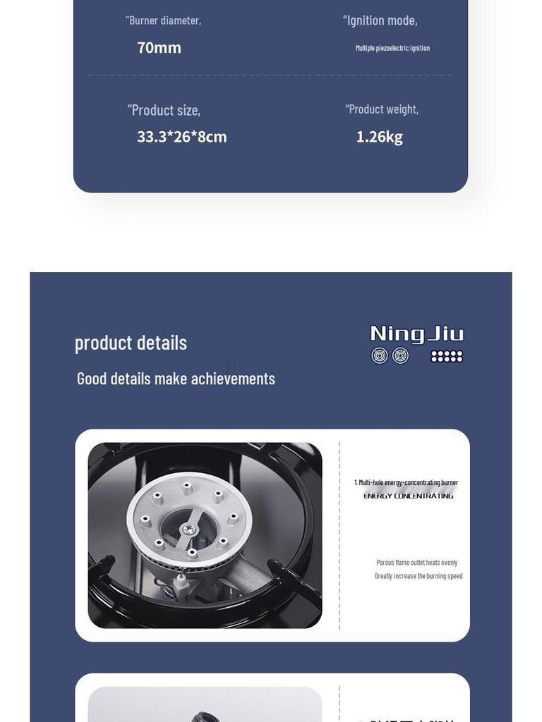 Windproof Portable Outdoor Gas Stove for Camping and Cookware