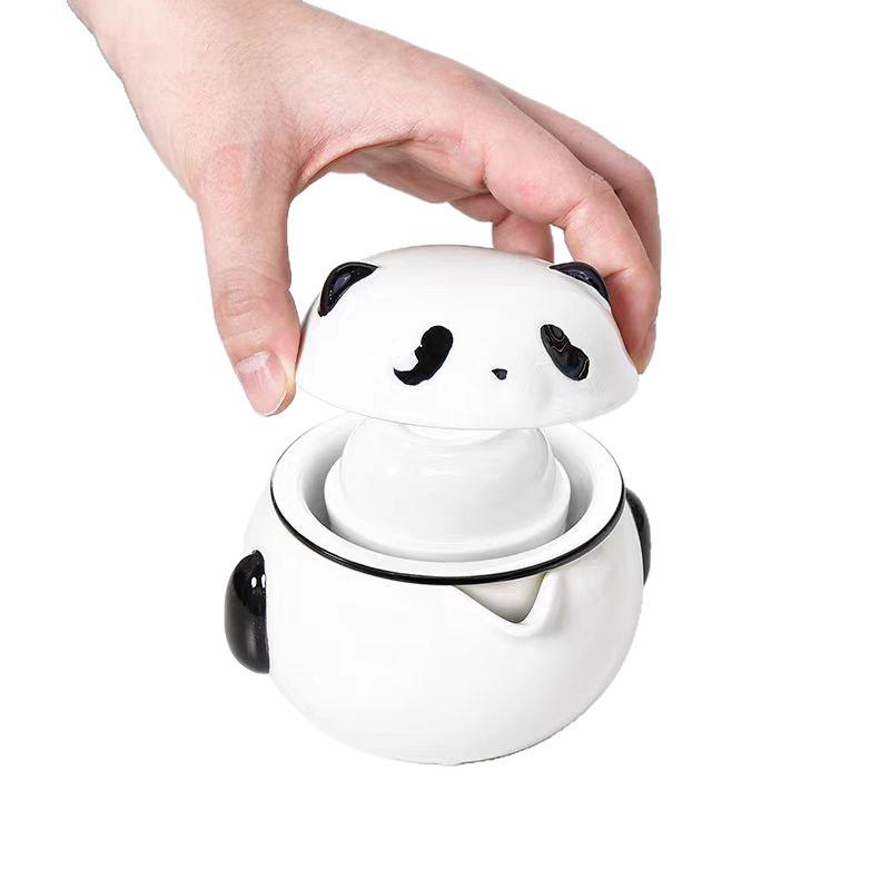 Portable Panda Travel Tea Set - Ideal for Gifting, Outdoor Activities, and Customer Appreciation