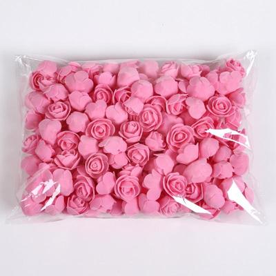 50/100/200 Stück Rosen für Teddybären, 3 cm, Schaumstoff, künstliche Blumen für Hochzeit, Party, Heimdekoration