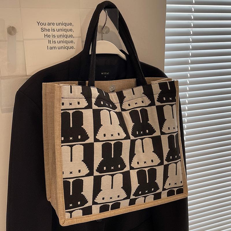 Handbag Women'S Large Capacity Bag Commuter Big Bag Fashion Mommy Bag College Student Class Shoulder Tote Bag