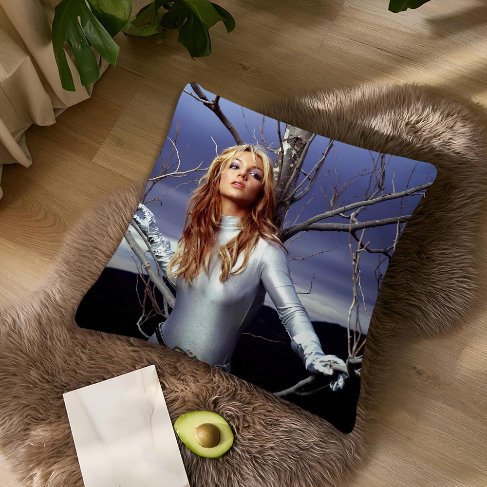 Singer B-Britneys S-Spears cushion cover Living Room Accent Couch Back Support Square Lounge Restful Nap Companion Pillow Case