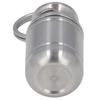Small Portable Keychain Medication Container Organizer Airtight Stainless Steel Vitamin Holder for