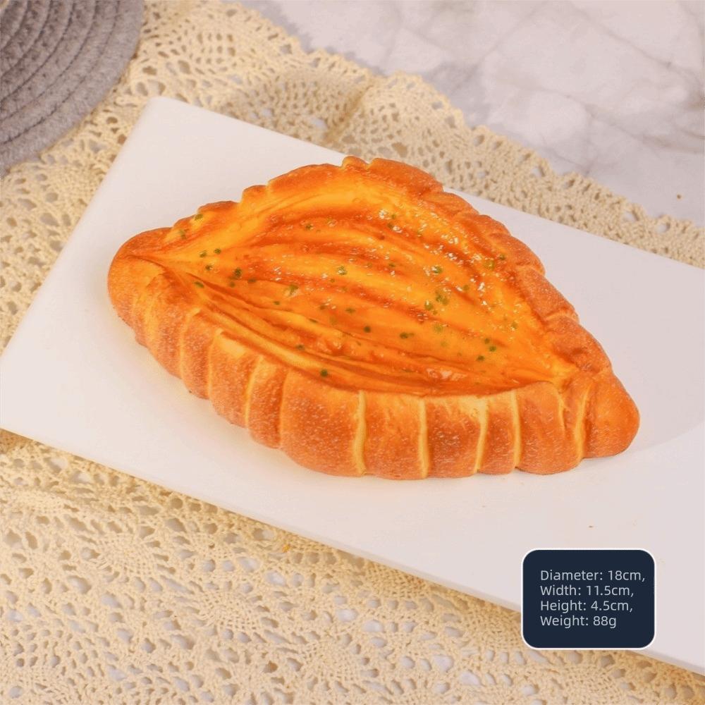 Soft Simulated Cheese Bun Stress Relief Slow Rising Toy Bread Squishy Toy for Adults Kids Gift