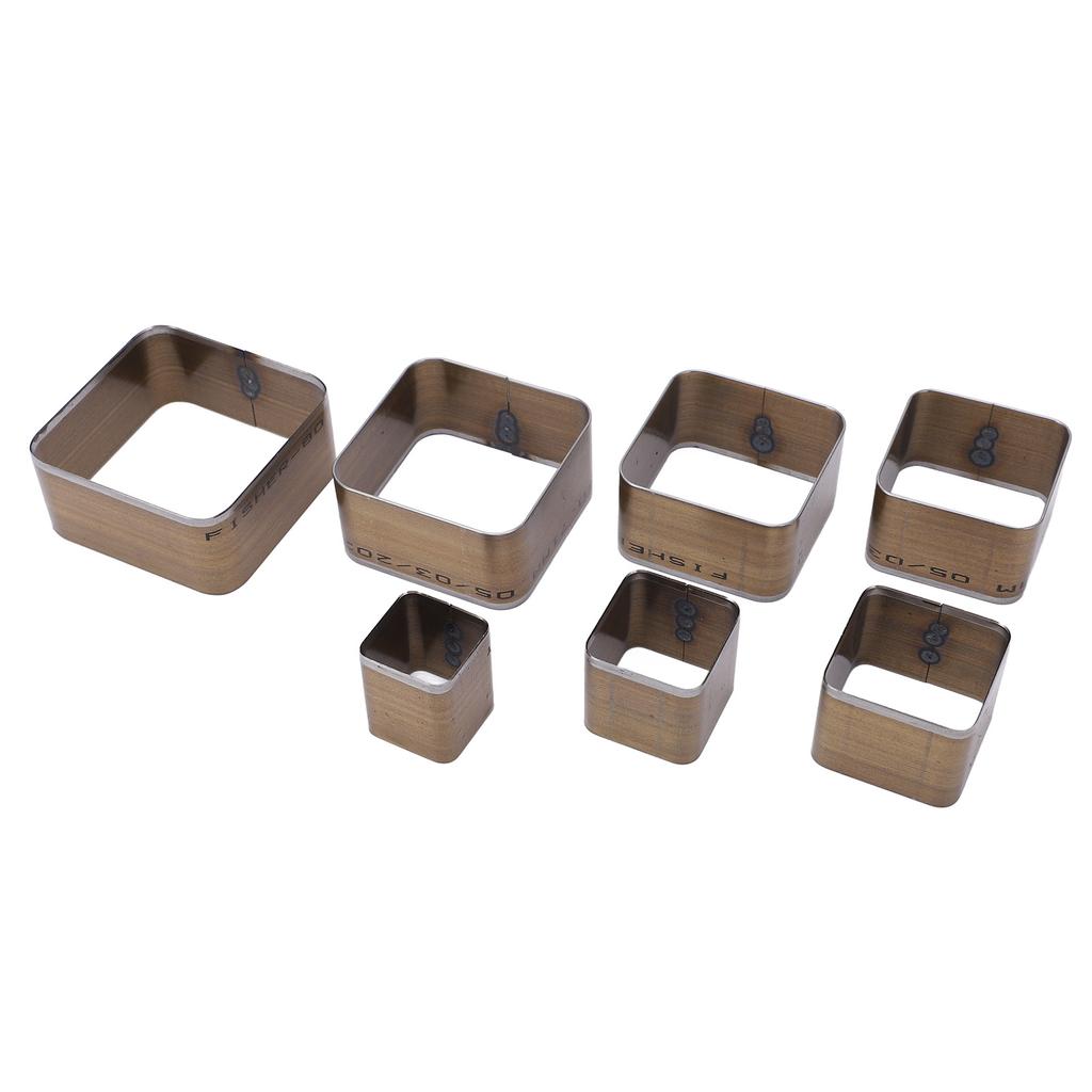 7PCS Leather Die Cutter Rounded Tetragonum 20‑50mm Leather Cutting Dies Mold 7 Different Sizes High