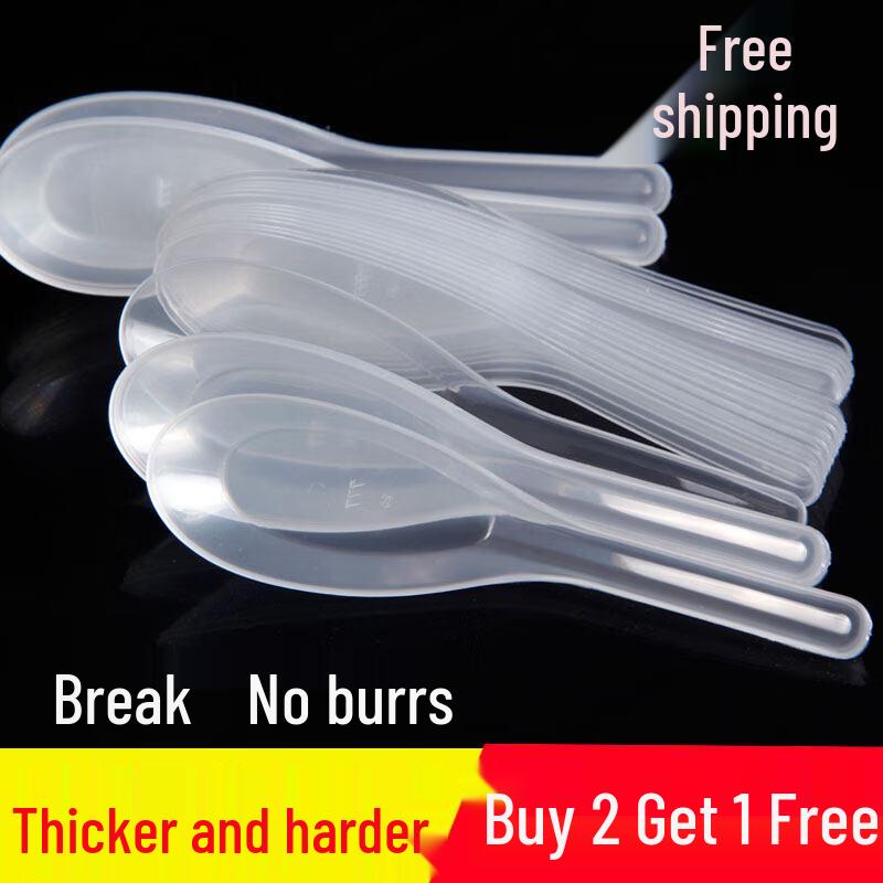 Einweg-Plastik-Suppenlöffel