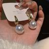 New French Pearl Earrings Retro Celebrity Earrings Women's Silver Needle Temperament Stud Earrings
