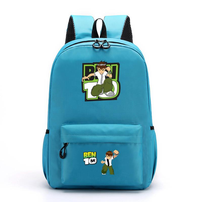 Ben 10 Kids School Backpack With Breathable Lightweight Polyester For Middle School Students