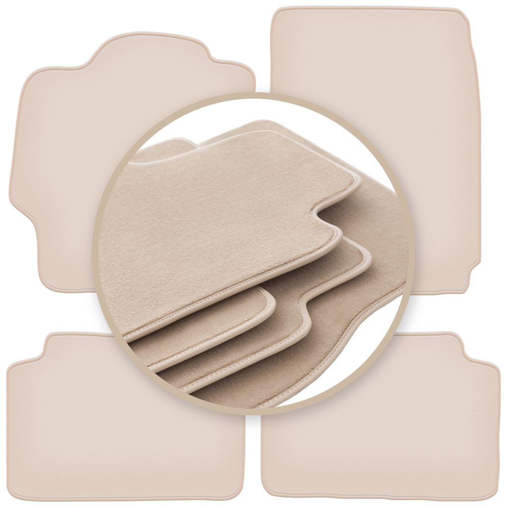 PREMIUM beige floor mats for: Mazda 323 BJ sedan, hatchback, break, station wagon 1998-2003