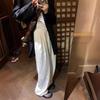Acetate Velvet Yamamoto Pants Women's Ice Silk Wide-leg Pants Summer Texture Milk Pants Women's Pants Casual and Thin Straight Mopping Pants