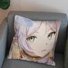 Anime FFrieren Pillow Case For Car Sofa Decorative Home Doublesided Print Plush Square Throw Pillow Cushion Cover