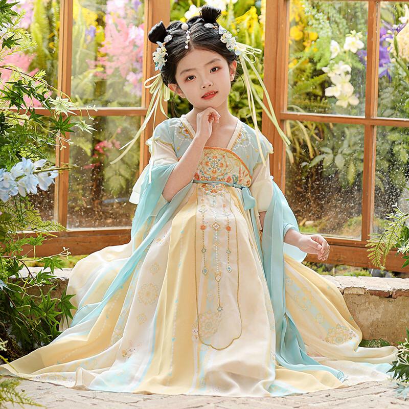Girls' Summer Ancient Style Hanfu Dress