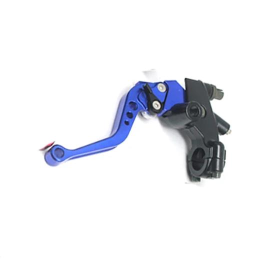 

Alconstar-7/8 22mm Motorcycle Brake Universal CNC Clutch Levers Master Cylinder Reservoir Set For Honda Suzuki Kawasaki Yamaha blue Left
