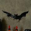 PVC Halloween Fledermaus Hängendes Ornament 3D Schwarze Fledermaus Fliegende Fledermaus Windspiel Party Feier Geschenk
