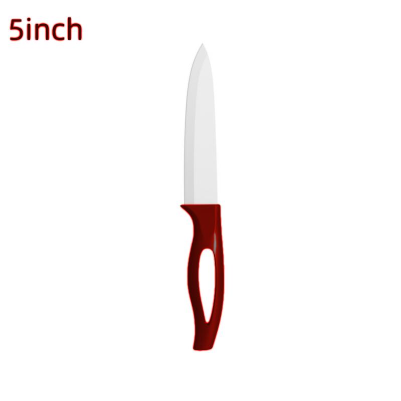 Ceramic Fruit Knife for Kitchen 3 4 5 6 Inch Chef Knife with Sheath Utility Slicing Cooking Tool for Vegetable Rustproof Zirconig