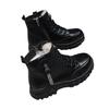 Internet Celebrity Martin Boots Women's Autumn and Winter British Style Velvet Short Boots Small Platform Cotton Shoes
