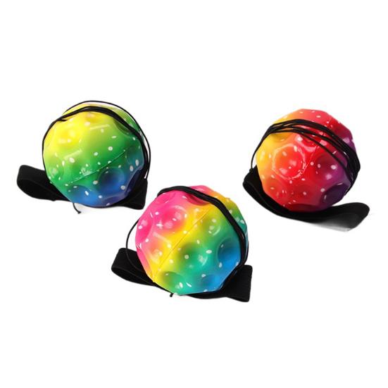 

Rainbow Stress Ball with Wristband Rope Stress Relief Ball Squeeze Toy Focus Aid Anti-anxiety Fidget Ball Hand Relaxation Toy